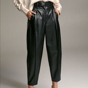 BABATON Vegan Faux Leather Belled Pant